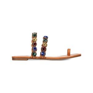 THALIA SODI Womens Beige Toe Ring Joya Toe Slip On Sandals Shoes 8.5 M